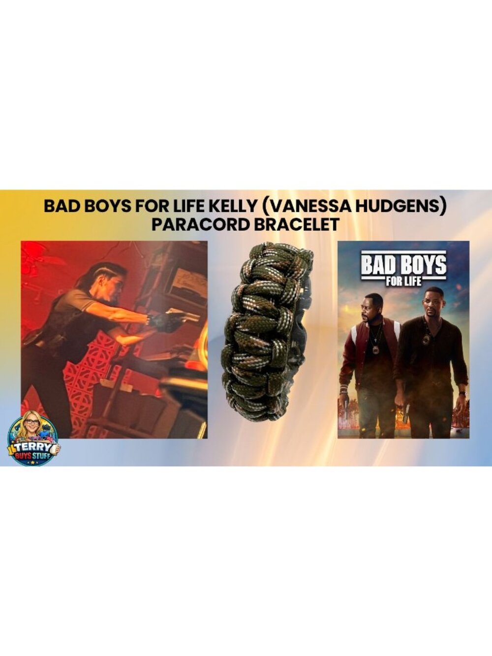 Bad Boys for Life Movie Vanessa Hudgens Kelly Paracord Bracelet Prop COA